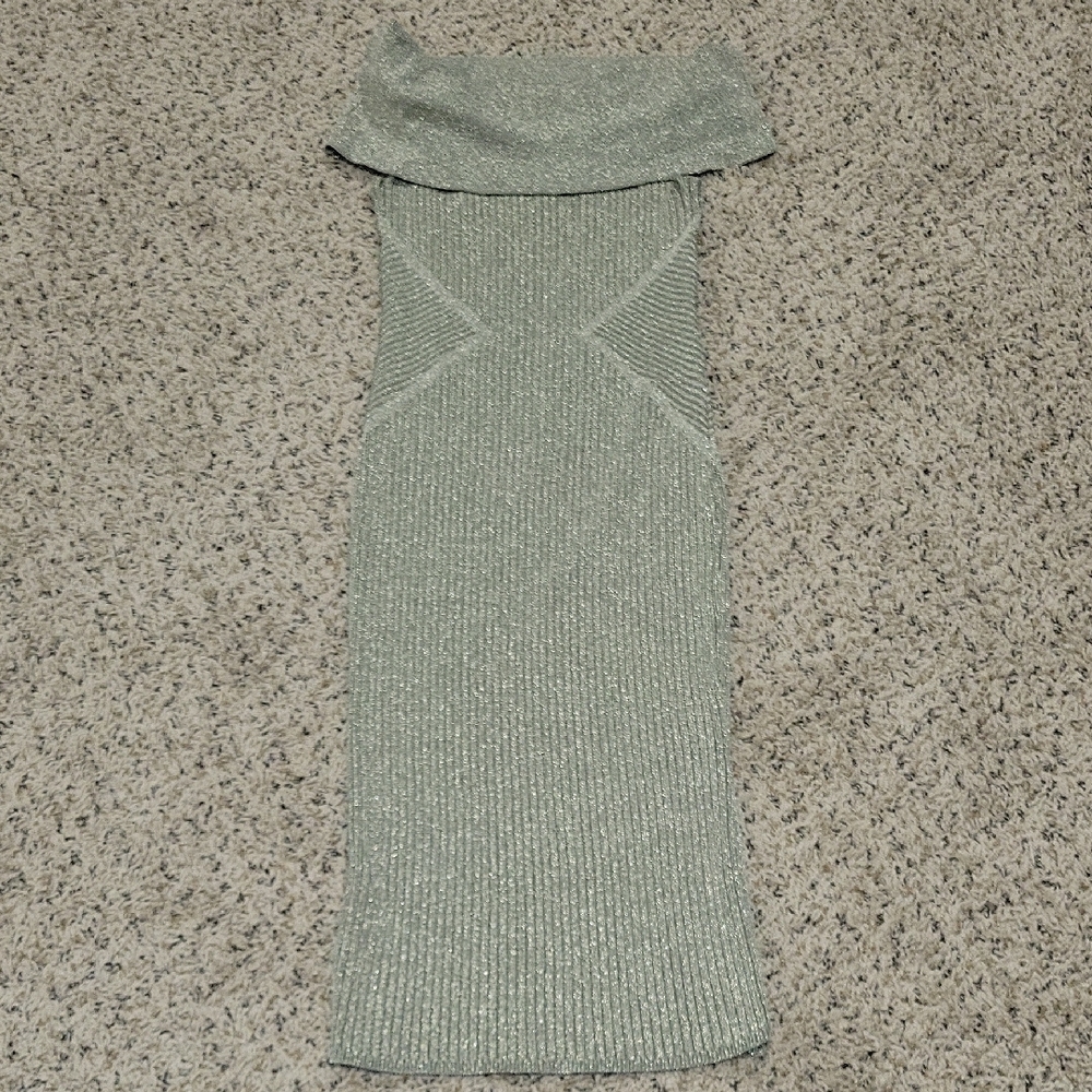 Elegant Green Knit Dress